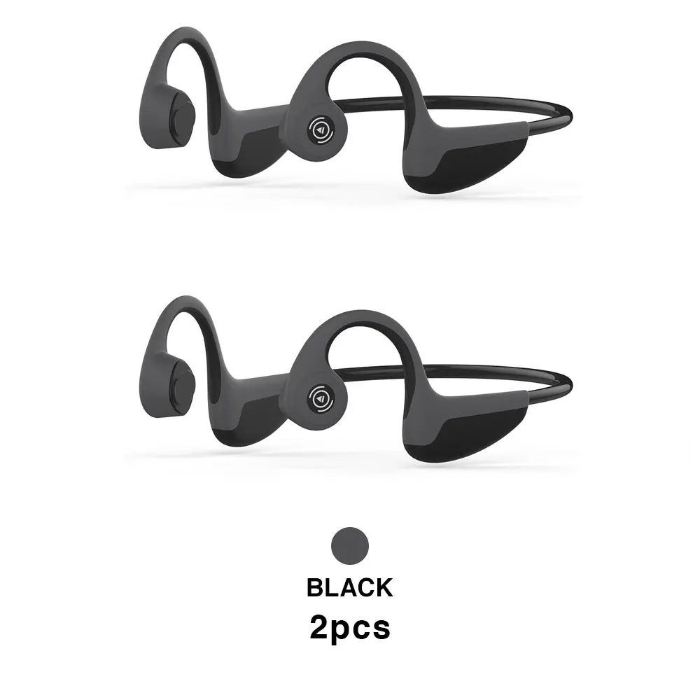 Black 2pcs 2 шт. S. Wear Z8 Беспроводные наушники с костной проводимостью, спортивные наушники с защитой от пота, Bluetooth 5,0, новые технологии, Прямая поставка - Цвет: Black 2pcs