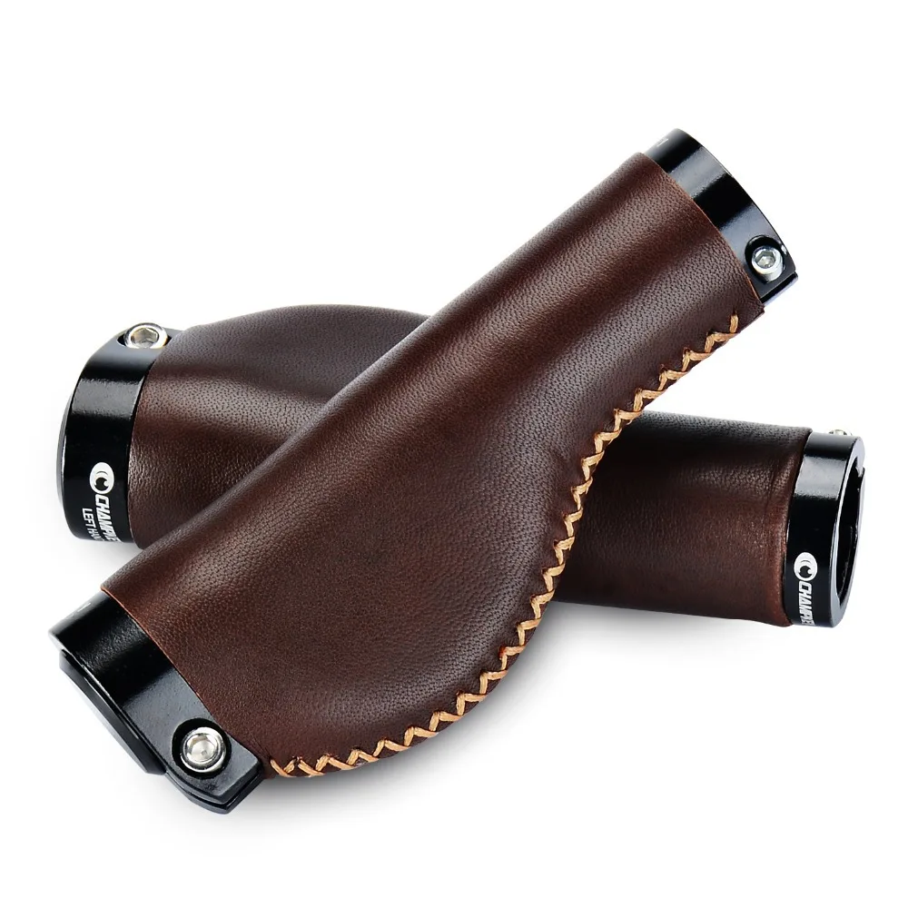

Bicycle Grips Road Bike Grips Round Mountain Bikes with Lock Leather Handles Gloves Riding Accessories Bicycle Handlebar Grips
