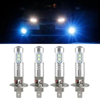 12v led car fog lights anti fog waterproof high brightness low consumption car bulbs for h3 h1 50w 2835 2323 10smd 6000k 4pcs