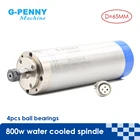 G-Penny 110v  220v 800w Water Cooled Spindle Motor ER11 Wood Working Spindle 0.8kw 400Hz Water Cooling 65x195mm 4 Bearings