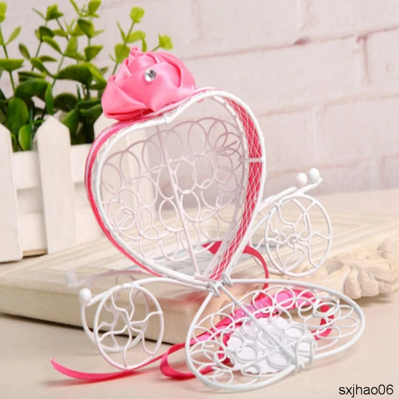 Новинка 100 шт./лот свадебные принадлежности полый провод в форме сердца тыква