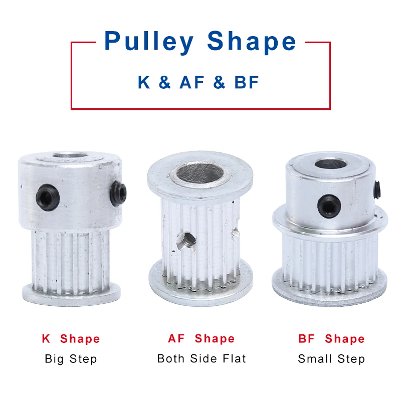 

Timing Pulley 3M25T Inner Bore 4/5/6/6.35/8/10 mm Aluminum Belt Pulley Slot Width 17mm Match with 3M-synchronous belt Width 15mm