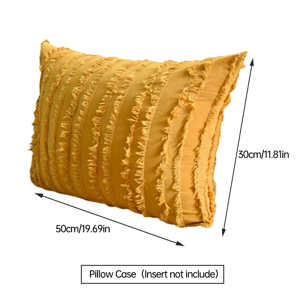 

Cushion Covers With Tassels Decorative Throw Pillow Covers Square Pillowcases For Home Sitting Sofa Bedroom Livingroom 2 Style