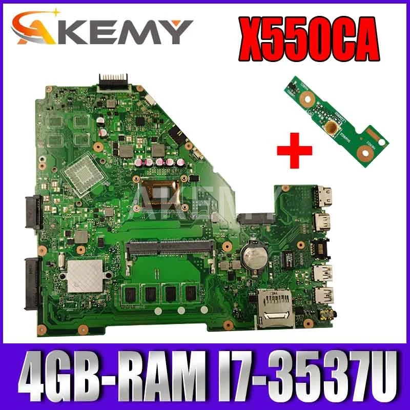 

X550CC материнская плата для ноутбука ASUS X550CA X550CL R510C Y581C X550C оригинальная материнская плата 4GB-RAM I7-3537/3517U