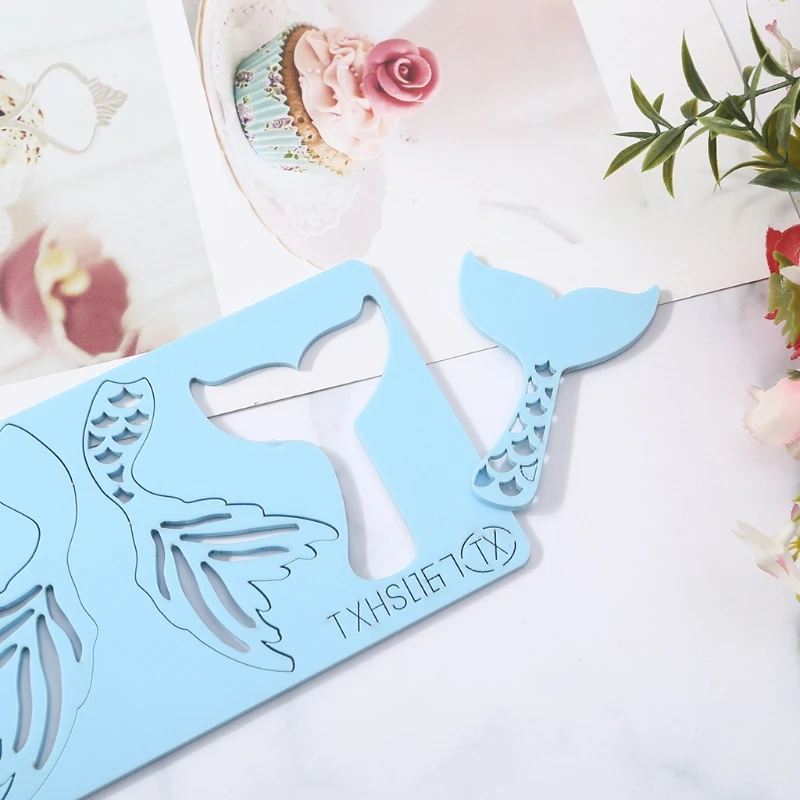 

X37E Cake Tool Acrylic Creative Tree Embossed Cutter Mold Cookie Cutter Stamp with Brush Fondant Cake Decorating Tools