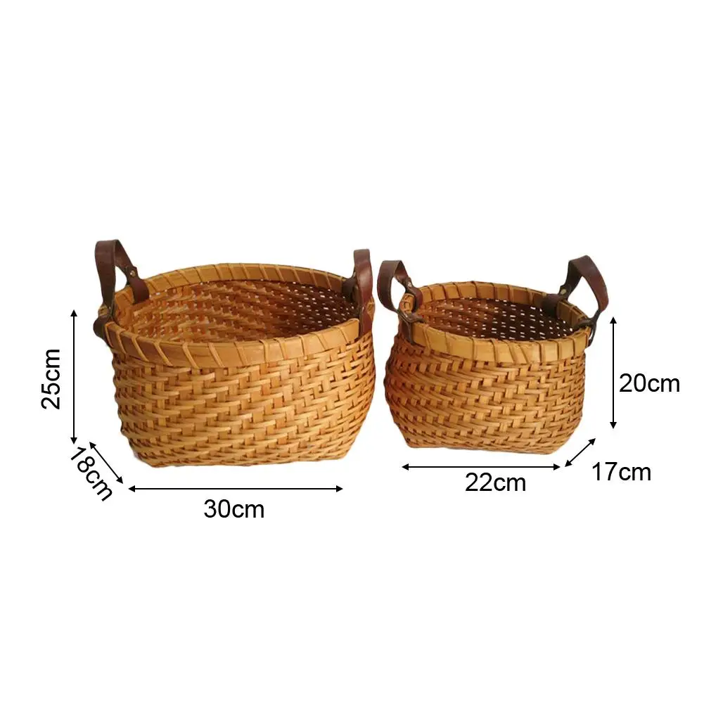 2 шт ручной работы деревянная корзина для хранения стружки пикника Корзина
