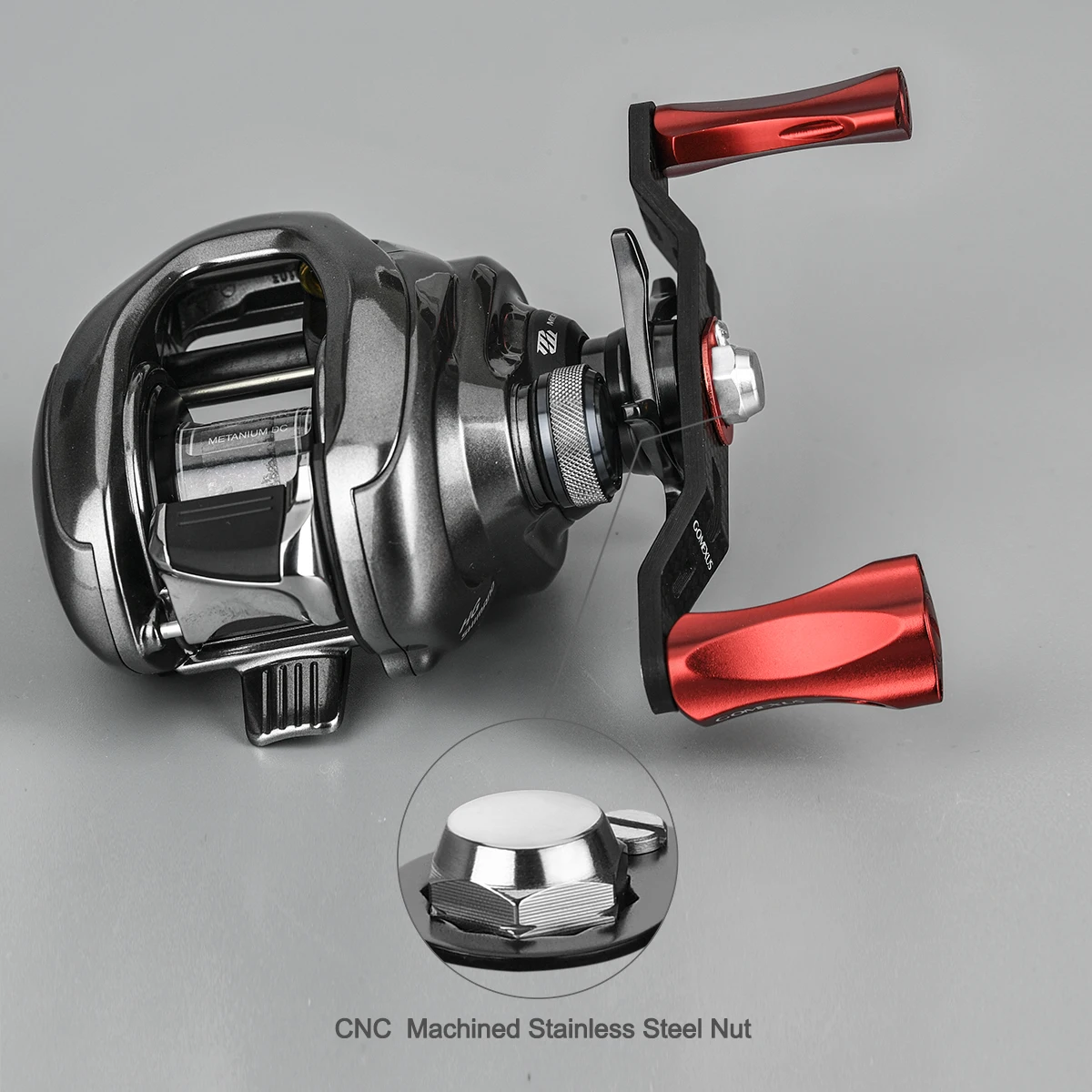 Gomexus силовая ручка карбоновая для Shimano Curado 7x4 мм Daiwa Abu Garcia 8x5 мм baitcasing круглая Катушка Ручка 95 мм как описание