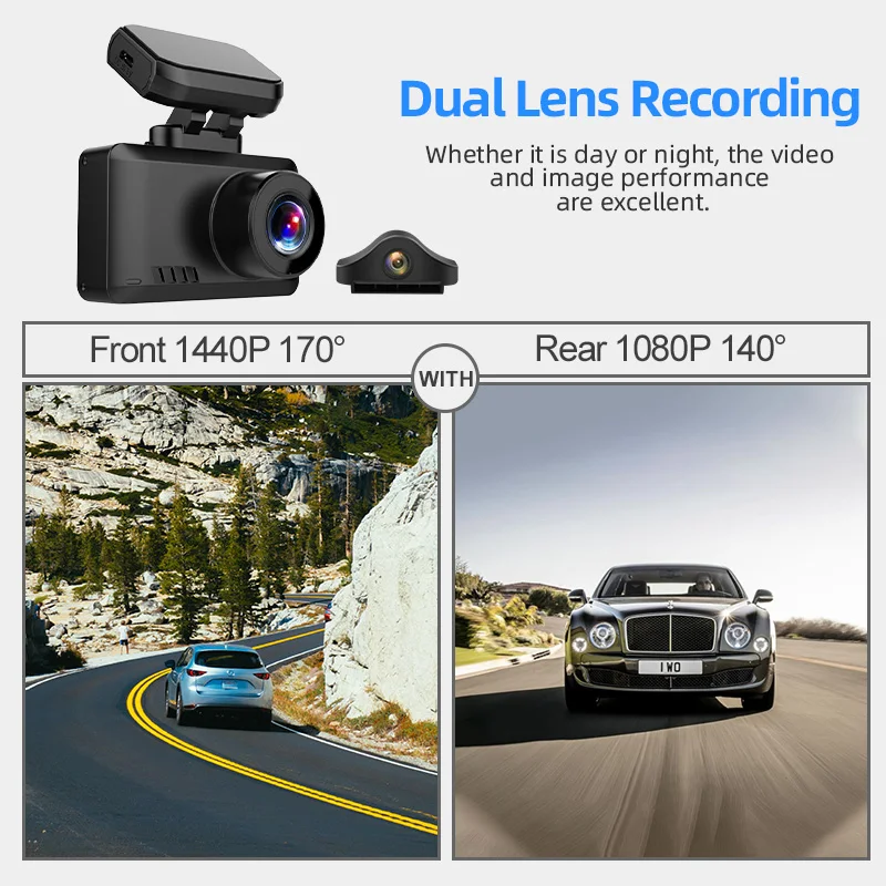 E ACE B44 4K Dash камера Автомобильный видеорегистратор видео рекордер Ультра HD 2160P GPS