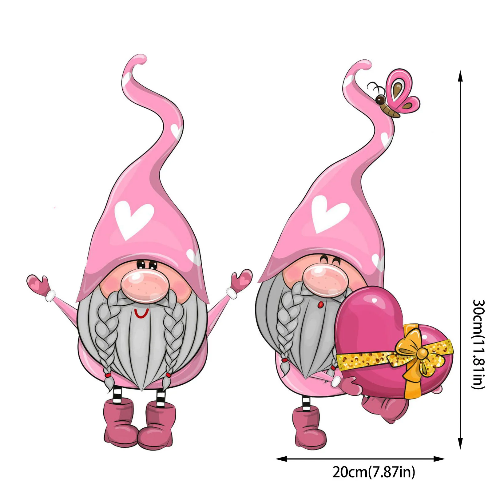 

Valentine's Day Yard Signs Dwarf Stakes Wedding Ornaments Plastic Holiday Party Outdoor Courtyard Decorations ozdoby ogrodowe