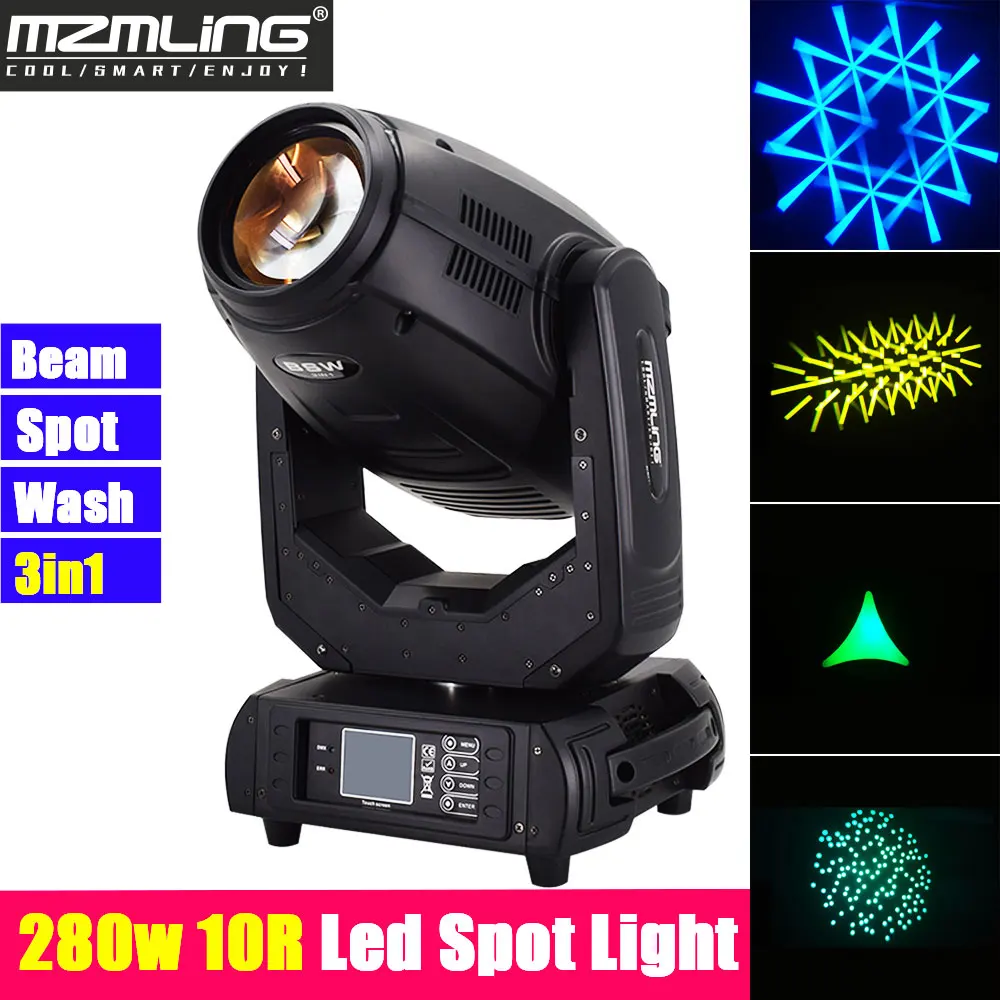 280 Вт 10R луч/пятно/Стирка 3в1 светильник DMX512 движущийся головной Профессиональный