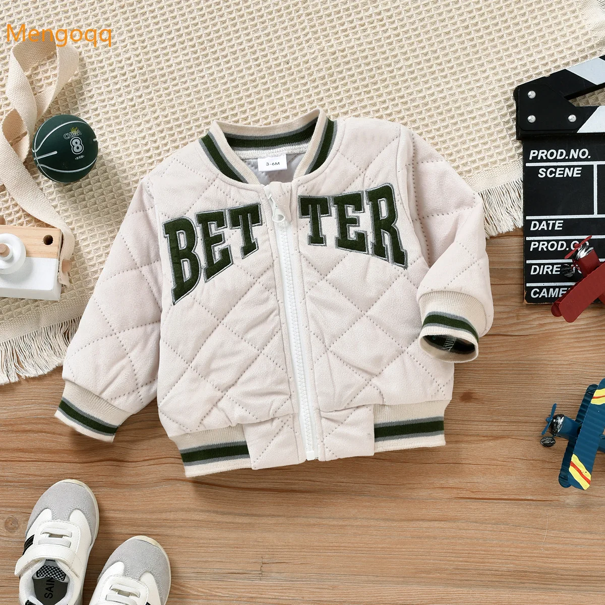 

Toddler Infant Kids Baby Boys Girls Winter Warm Full Sleeve Letter Zipper Top Outwear Children Fashion Jacket Coat 3M-3Y