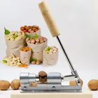 Ручная открывалка для орехов макадамии, Ореховый держатель для орехов, кухонный зажим для трещин, инструмент с зажимом для миндаля