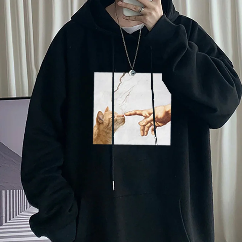 

Fashion Oversized Hoodies for Womens Harajuku Plus Size Sweatshirt Clothes for Teens Winter Hooded Streetwear Clothing Tops