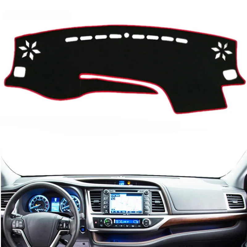 

For Toyota Highlander XU50 Kluger 2014 2015 2016 2017-2019 Dashmat Dashboard Cover Mat Pad Dash Sun Shade Carpet Car Accessories