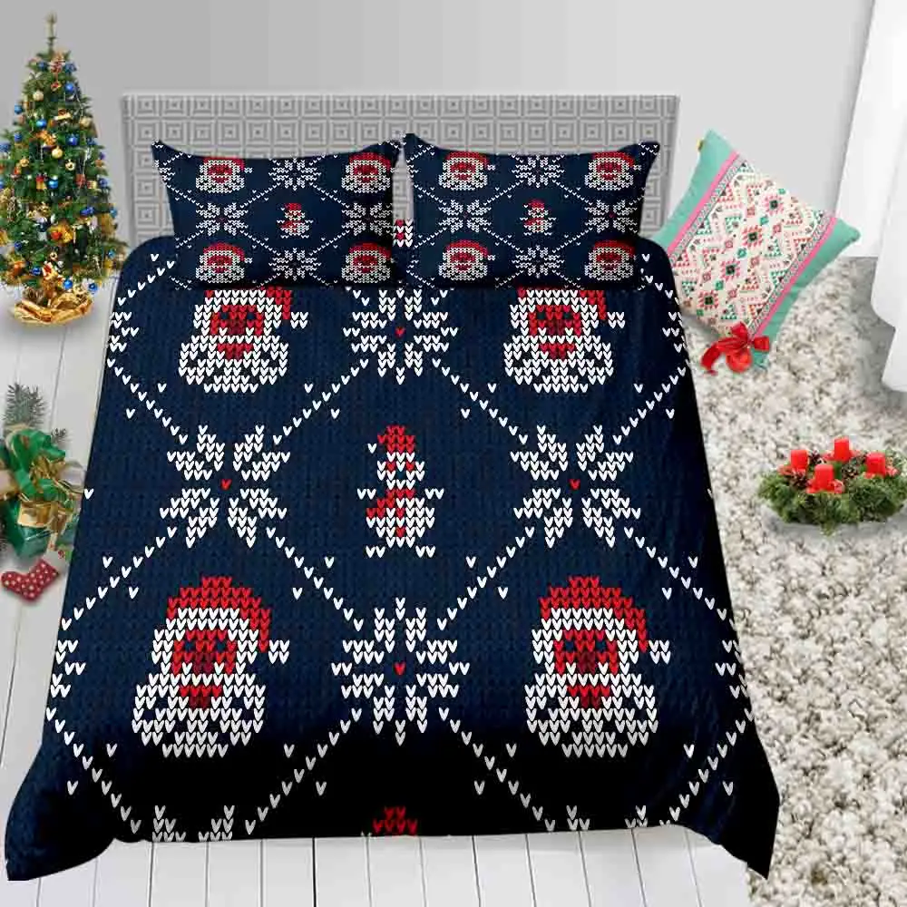 

Thumbedding Hot Sale Bedding Set For Gifts King Christmas Cartoon Print Cute Duvet Cover Queen Kids Twin Full Single Bed Set
