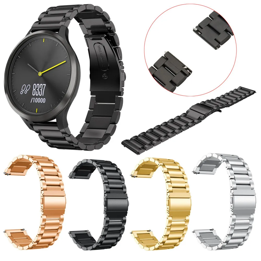 Сменный Браслет из нержавеющей стали для часов garmin vivoactive 4 4s / Garmin vivomove HR|Ремешки