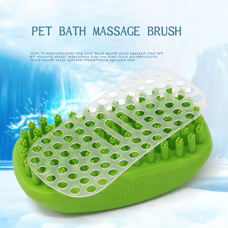 Чистительная ГРЕБЕНКА для ванной собаки силиконовый шампунь спа процедур