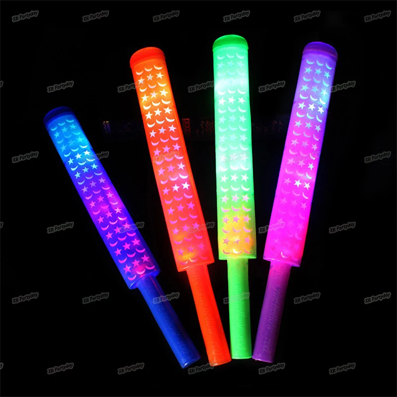 36CM Moon Star Blinking Flashing Wands Led Plastic For Glow Stick Toys Kids Party Birthday Gift Halloween |