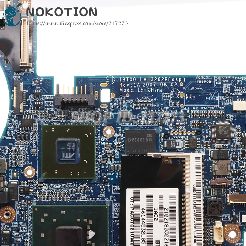 NOKOTION 482583 001 482584 446403 для HP Compaq 6910P материнская плата ноутбука PM45 DDR2 Бесплатный