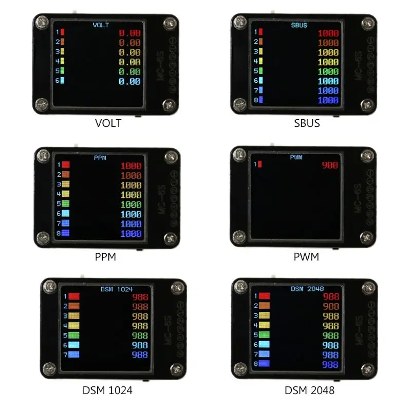 Lithium Battery Voltmeter PWM PPM SBUS Transmitter Remote Receiver Signal Tester | Инструменты