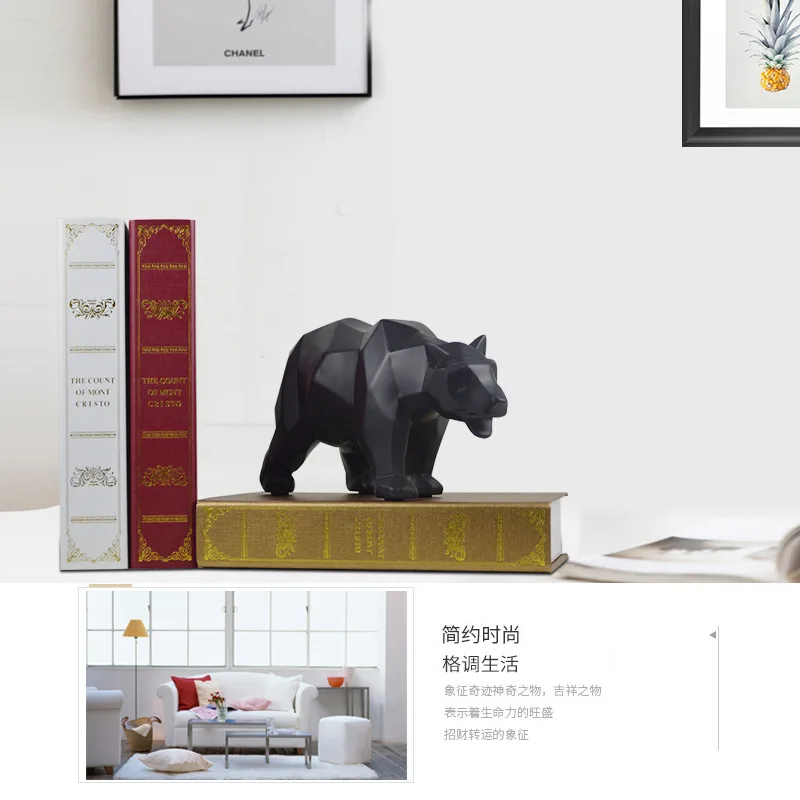 

Sculpture Bear Statue Resin Home Decor Bears Statues Animal Nordic Figurine Decoration Home Decoration Accessories Modern