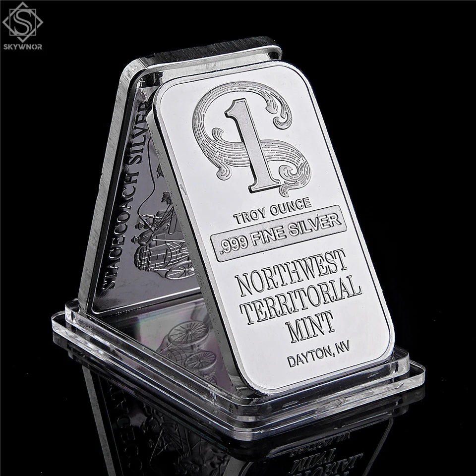 

Northwest Territorial Mint Dayton NV 1 Troy Ounce .999 Fine Sliver Plated Bar Replica Bullion Bar Sliver Coin Collection