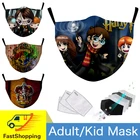 Многоразовые моющиеся маски для рта модные унисекс взрослые и детские хлопковая маска пыленепроницаемые ветрозащитные уличные дышащие маски для лица Pm2.5