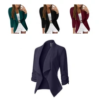 pretty women blazer no button 4 colors multifunctional lady blazer suits coat lady blazer