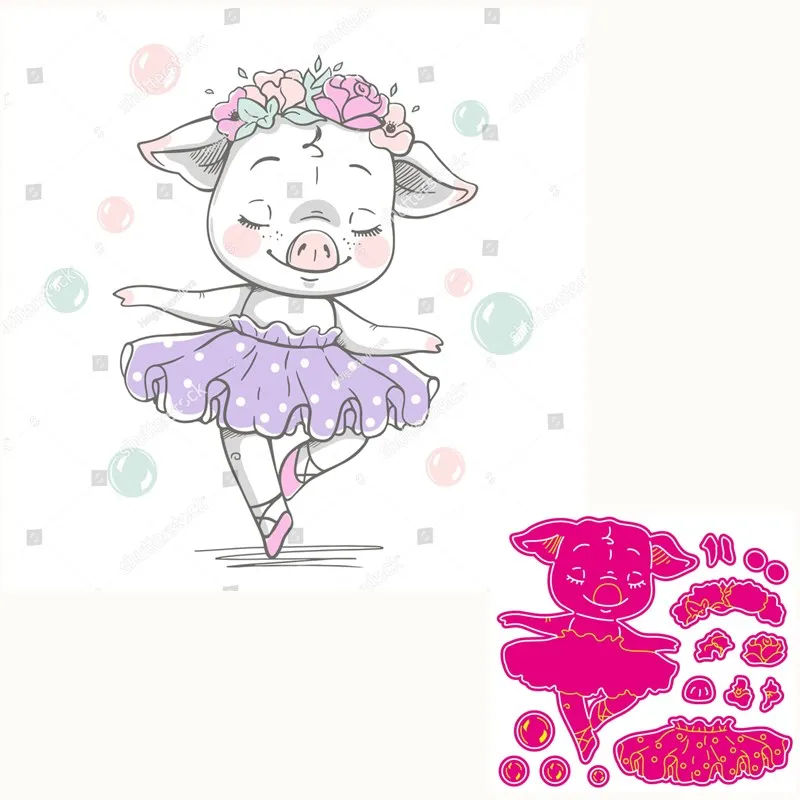 

Металлическая высекальная штамповка животных DIY Скрапбукинг искусственное тиснение