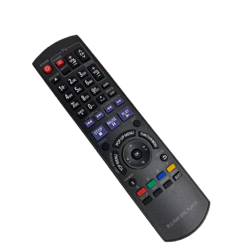 

New Remote Control N2QAYB000508 for Panasonic EUR7658Y90 DMP-B500 BD30 BD35 BD45 BD50 BD60 Blu-ray DVD DISC Player Fernbedienung