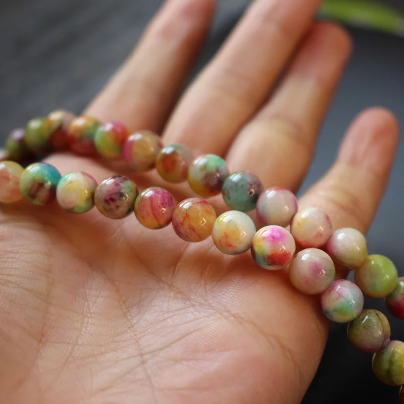 

15.5" #3 Full Strand 6mm 8mm 10mm Stone Beads Bosi Dyed Fashion Beads for jewerly making