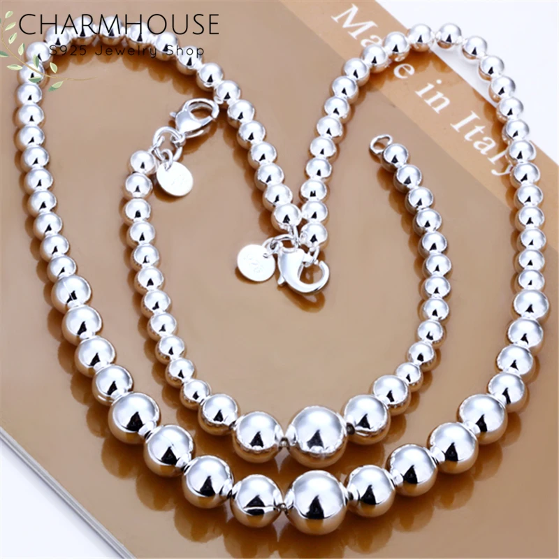 Charmhouse Серебро 925 комплекты украшений для женщин Будда цепочка с шарообразной
