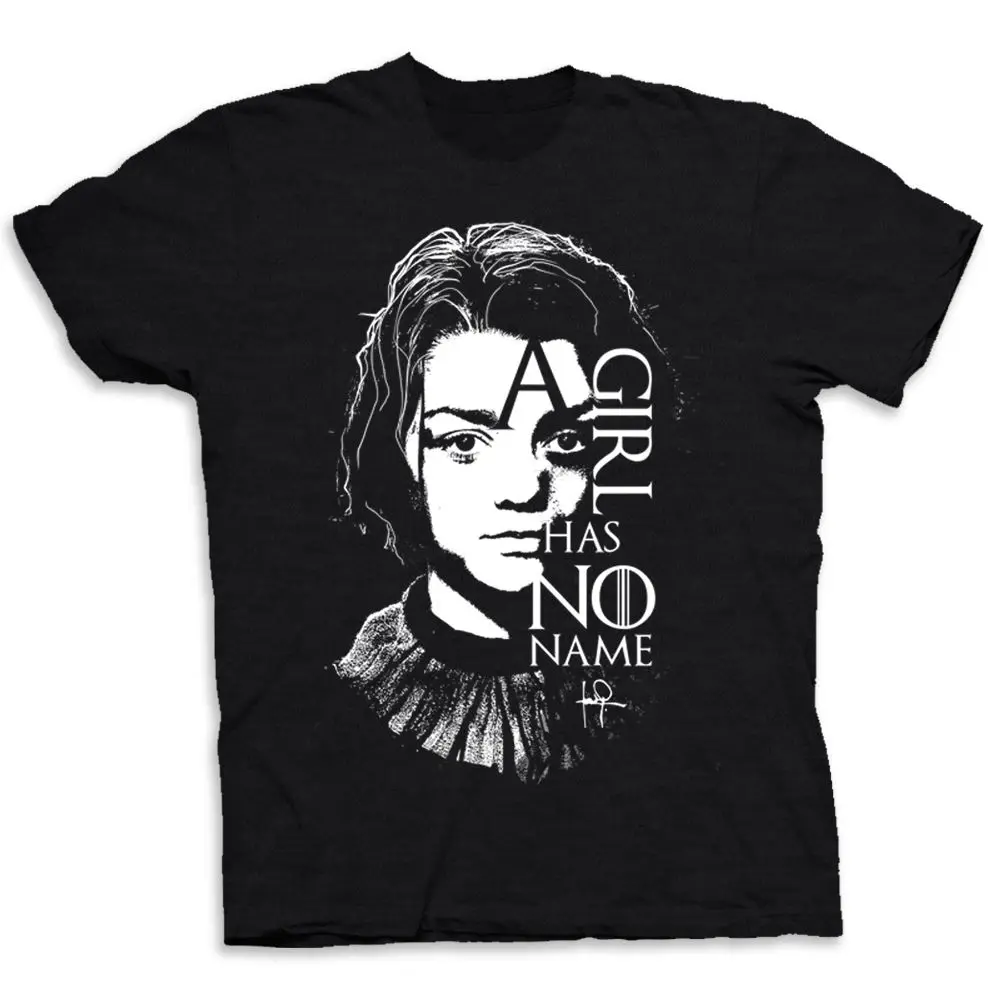 Мужская футболка с надписью Arya Stark No Name футболки для игры Thrones-GOT- cool Новое