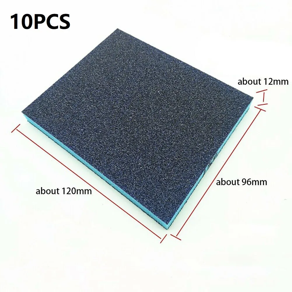 

Durable Newest Sanding Sponge Pad Polishing Block Sandpaper Wet/Dry 10pcs