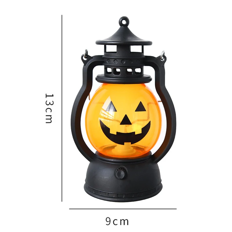 LED Night Light Pumpkin Skull Pony Lantern Halloween Decor DIY Hanging Scary Creative Kids Toy Holiday Bar Party Oil Lamp Prop | Дом и сад