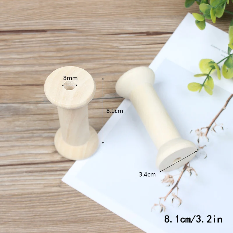 Катушки деревянные в винтажном стиле органайзер для шитья лент шпагат