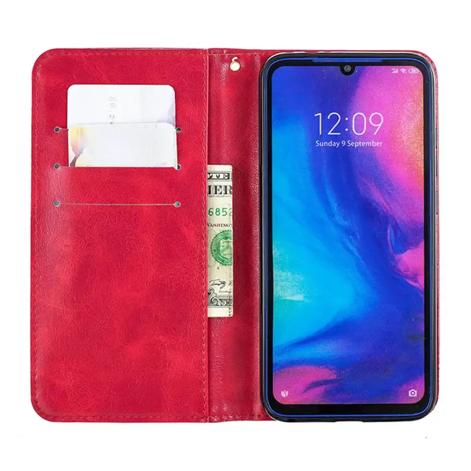 Магнитное притяжение PU кожаный чехол-бумажник для Xiaomi Redmi 7 7A 5 6 Pro Plus Note 7 6 5 5A Pro 4X POCO F1 откидной Чехол для телефона