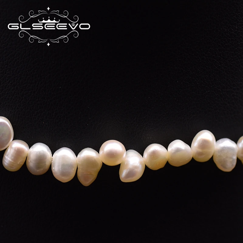 GLSEEVO натуральное пресноводное жемчужное ожерелье на шею Женская обувь ручной