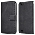 Кожаный чехол-книжка для Vertex Impress Luck NFC (4G)