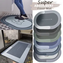 Bathroom Super Absorbent Floor Mat Soft Carpet Microfiber Room Rug Door Quick Drying Modern Simple Non-slip Kitchen Home Mat Bathroom Super Absorbent Floor Mat Soft Carpet Microfiber Room Rug Door Quick Drying Modern Simple Non-slip Kitchen Home Mat