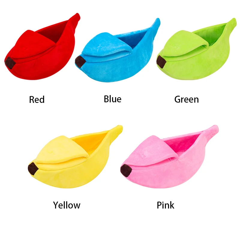 

The banana cat bed can be a cute, fun, comfortable and warm pet bed with a removable basket, which is also suitable for dogs.