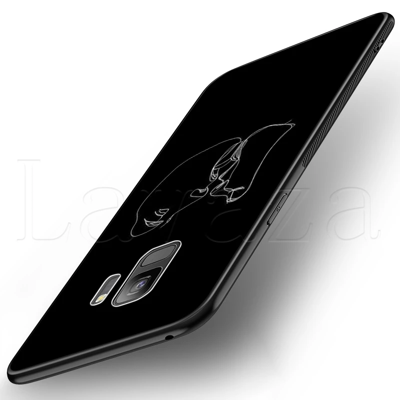 Мягкий силиконовый чехол Lavaza в минималистичном стиле с линиями для Samsung S6 S7 Edge S8 S9