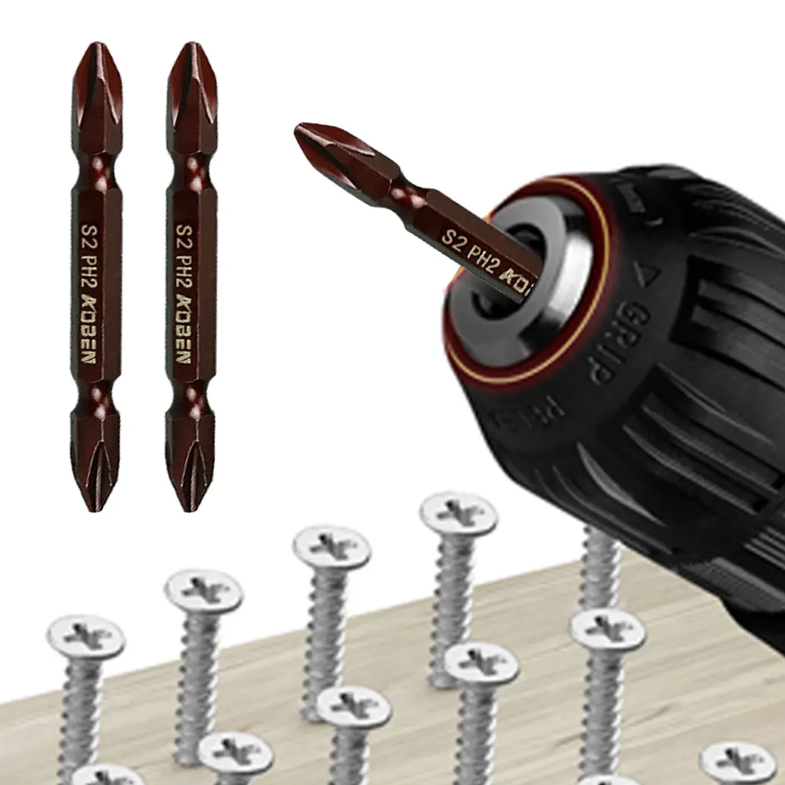 

Electric Screwdriver Bit Set Hex Bits Magnetic High Carbon Steel Cross Head 65mm/100mm/200mm/300mm Phillips Screwdriver