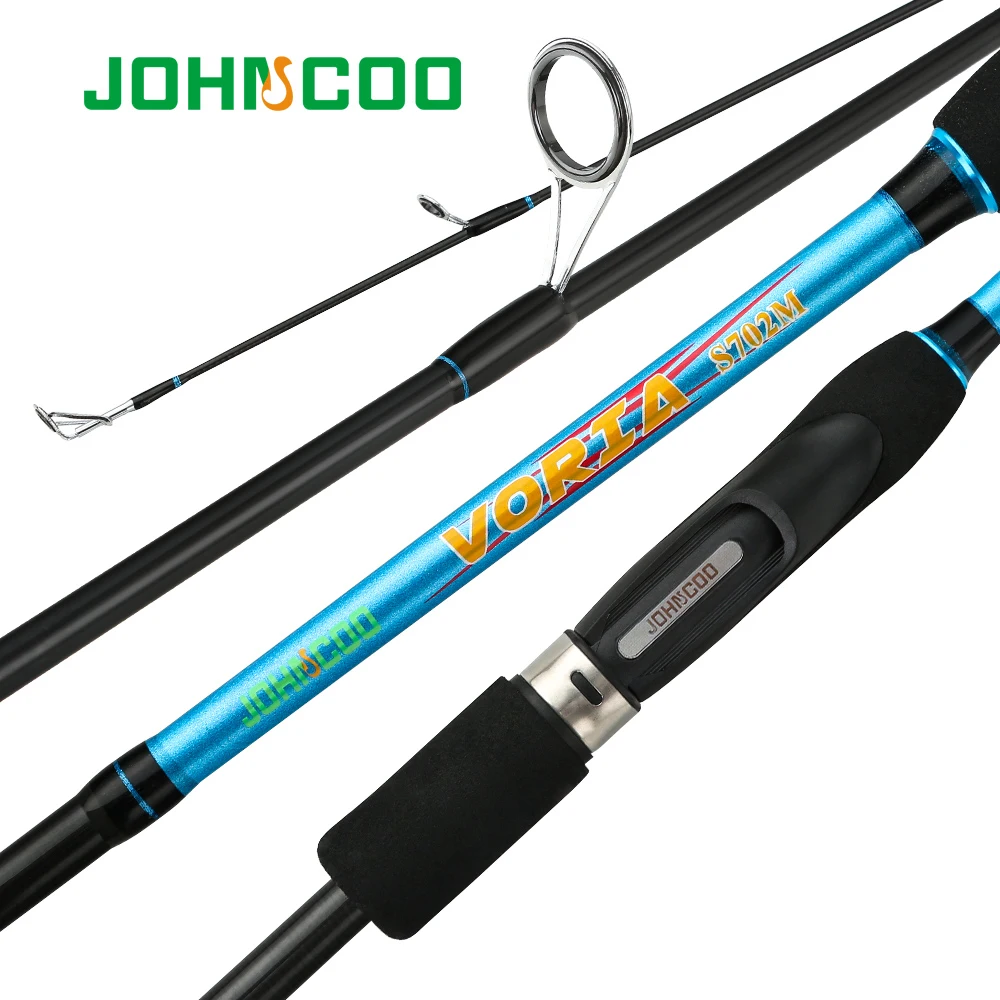 JOHNCOO VORIA 1,98 2,1 2,4 2,7 м спиннинговая Удочка ML m MH быстрое действие Высокое качество рыболовные трость