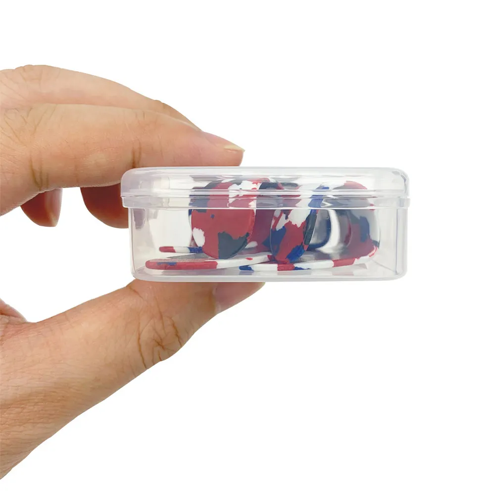 5 stücke daumen finger picks für akustische elektrische gitarre mit kunststoff lagerung box celluloid vermittler fingerpicks free global shi