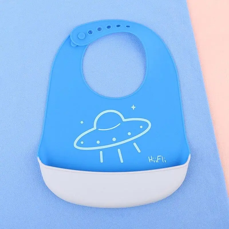 

Newborn Baby Silicone Bibs Adjustable Waterproof Feeding Cartoon Animal Aprons Baby Bibs Cute Burp Cloths Unisex Baby Stuff