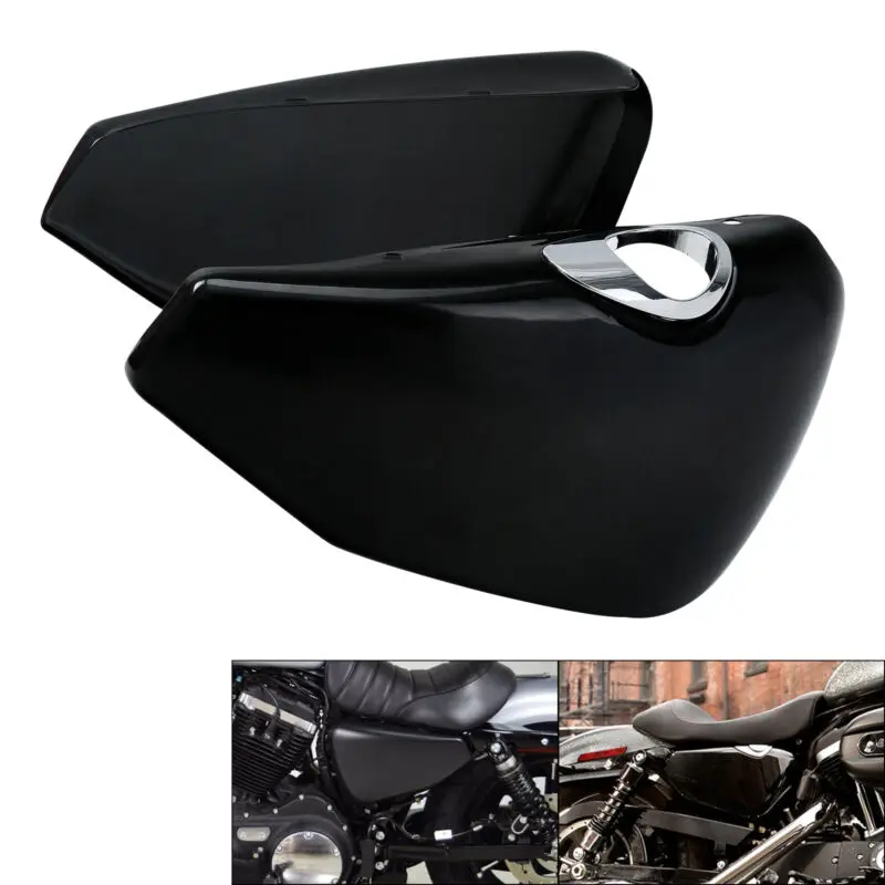 

Черные чехлы для батарей мотоцикла, подходят для Harley Sportster XL883 1200 2014-2020