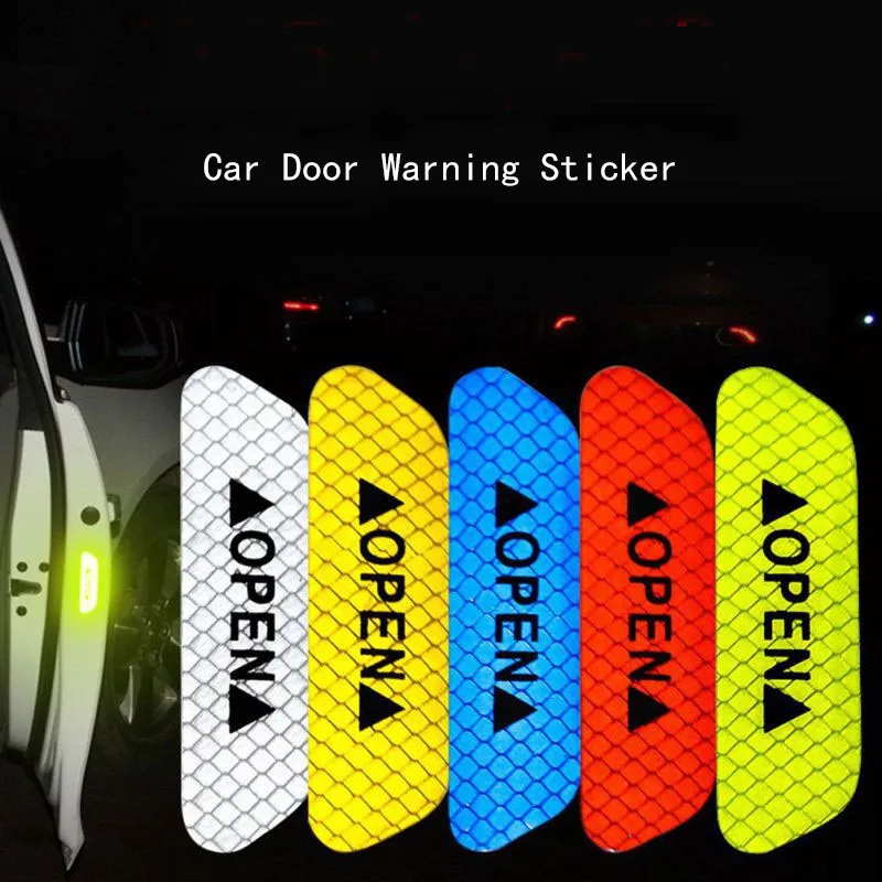 

4 шт. Предупреждение Светоотражающие Водонепроницаемые Светоотражающие ленты для защиты от столкновений