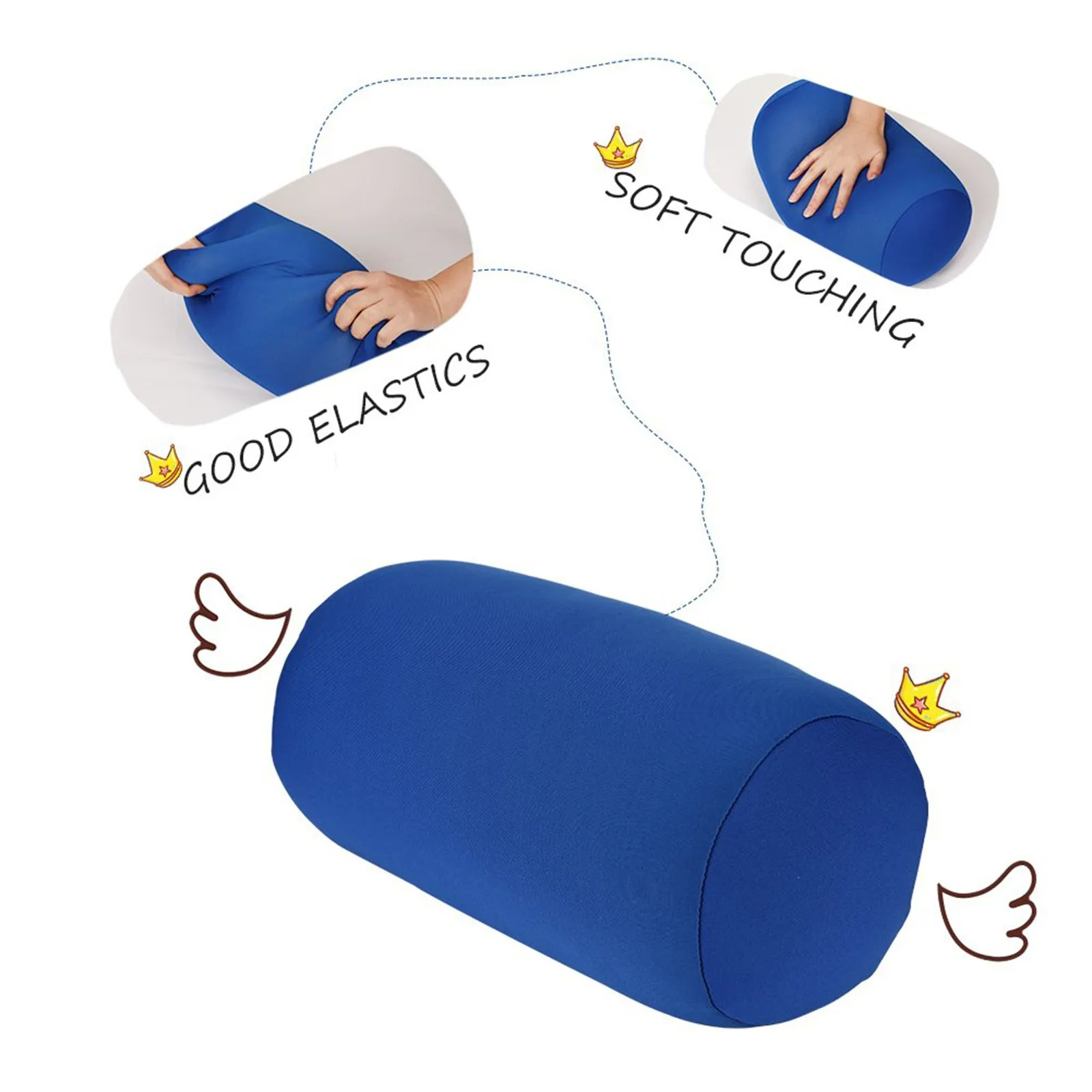 Candy Color Roll Pillow Home Seat Head Rest Neck Support Travel Micro Mini Microbead Cushion Interior Use Filling T | Дом и сад