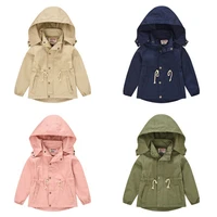 2021 new spring and autumn boy child clothes girl coat childrens pure color casual fashion hooded jacket kidss windbreaker
